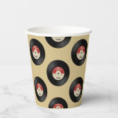 Aangepaste Retro Vinyl Record Papier Cups Papieren Bekers (Voorkant)