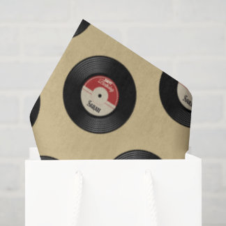 Aangepaste  Retro Vinyl Record Tissue Papier