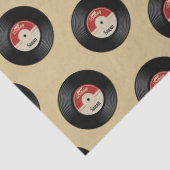 Aangepaste Retro Vinyl Record Tissue Papier (Detail)