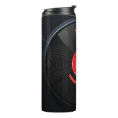 Aangepaste Retro Vinylplaat Thermosbeker (Gedraaid links)