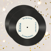 Aangepaste retro voor de record volwassen doop kaart