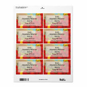 Aangepaste retroaardbeienkanaallabels voor Boerder Etiket (Full Sheet)