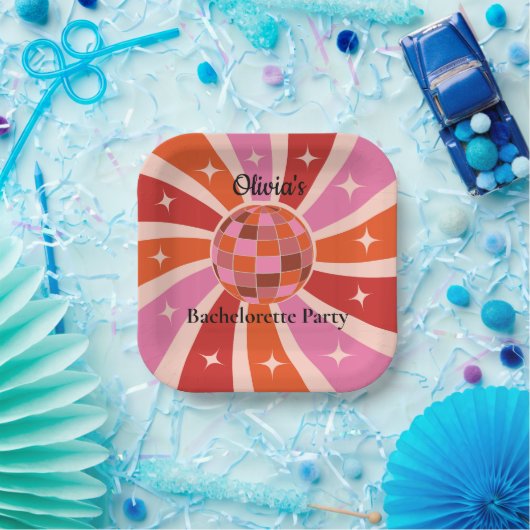Aangepaste retrocessie Bachelorette Papieren Bordje (Feest)
