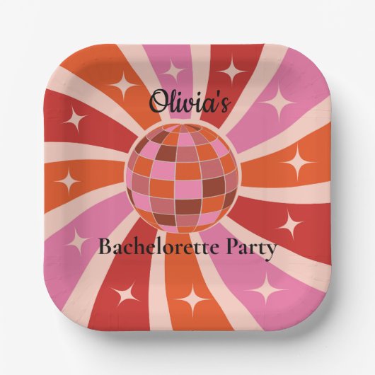 Aangepaste retrocessie Bachelorette Papieren Bordje (Voorkant)