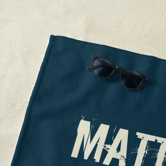 Aangepaste Retrogolven en Sun Surf Style Strandlaken (In situ)