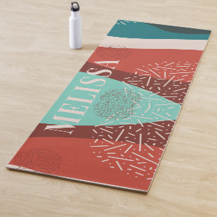 Aangepaste Retropatromonogram Naam mam Yogamat