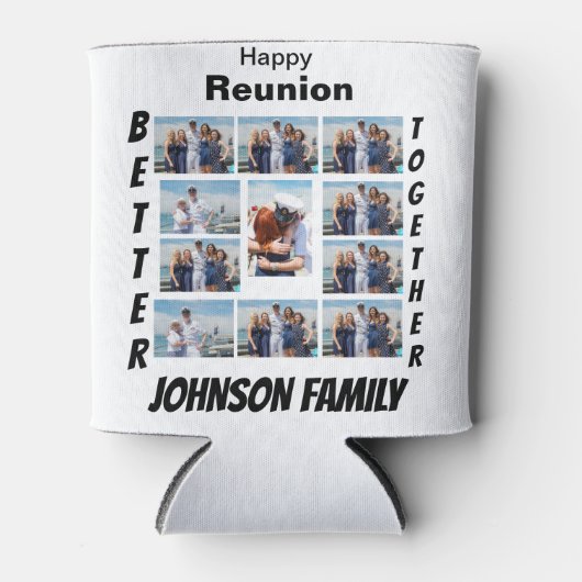 Aangepaste reünie 11 fotocollage blikjeskoeler (Voorkant)