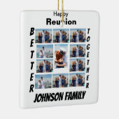Aangepaste reünie 11 fotocollage keramisch ornament (Rechts)