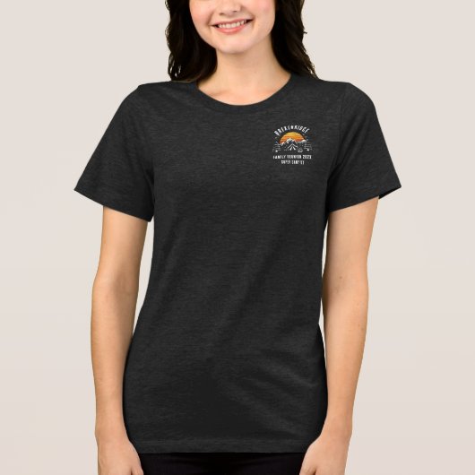 Aangepaste reünie Camping Vacking Reunion Reunion Tri-Blend Shirt (Voorkant)