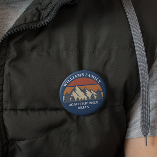 Aangepaste reünie over gezinsplanning reisweg ronde button 3,2 cm