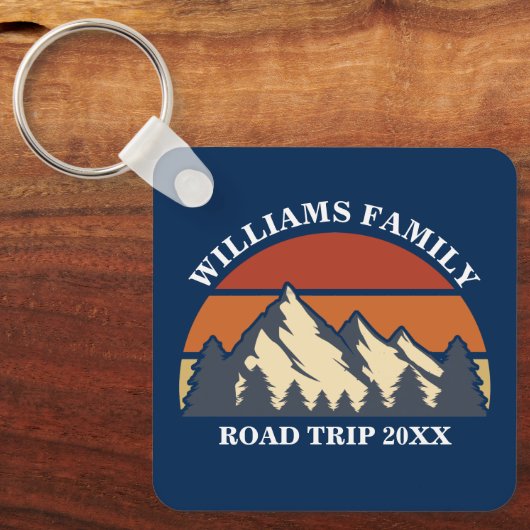 Aangepaste reünie over gezinsplanning reisweg sleutelhanger (Voorkant)