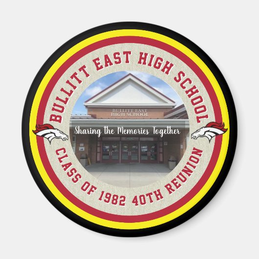 Aangepaste Reunion Ideeën Magnet op middelbare sch (Voorkant)