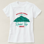 aangepaste reunion Road Trip mountaingebergte T-shirt (Design voorkant)