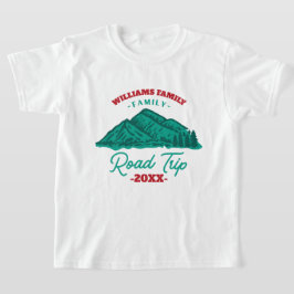 aangepaste reunion Road Trip mountaingebergte T-shirt