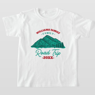 aangepaste reunion Road Trip mountaingebergte T-shirt