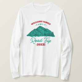 aangepaste reunion Road Trip mountaingebergte T-shirt