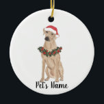 Aangepaste Rhodezische Ridgeback Keramisch Ornament<br><div class="desc">Maak dit jaar de mooie lijst met een ornament van je favoriete Rhodesian Ridgeback Elf! Voor de liefste geschenken,  combineer het met een bijpassende kunstafdruk of een ander item uit mijn collectie!</div>