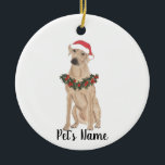 Aangepaste Rhodezische Ridgeback Keramisch Ornament<br><div class="desc">Maak dit jaar de mooie lijst met een ornament van je favoriete Rhodesian Ridgeback Elf! Voor de liefste geschenken,  combineer het met een bijpassende kunstafdruk of een ander item uit mijn collectie!</div>