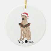 Aangepaste Rhodezische Ridgeback Keramisch Ornament (Voorkant)