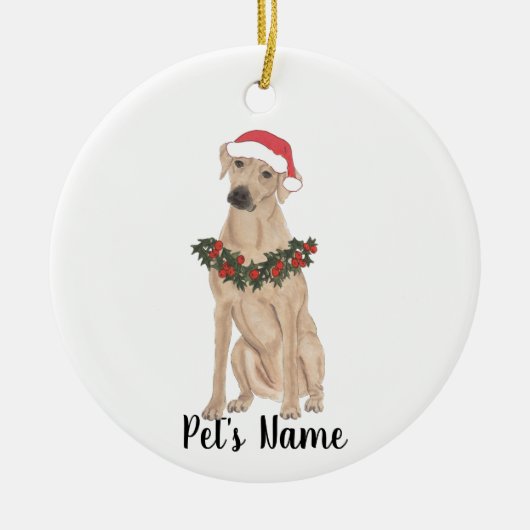 Aangepaste Rhodezische Ridgeback Keramisch Ornament (Voorkant)
