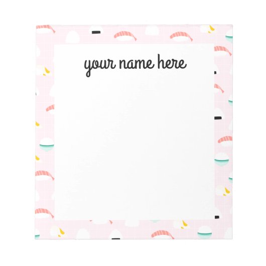 Aangepaste Rice Balls-laptop Notitieblok (Voorkant)