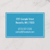 Aangepaste "rimpels van water" (UK/Euro) Visitekaartje (Achterkant)