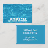 Aangepaste "rimpels van water" (UK/Euro) Visitekaartje (Voorkant / Achterkant)