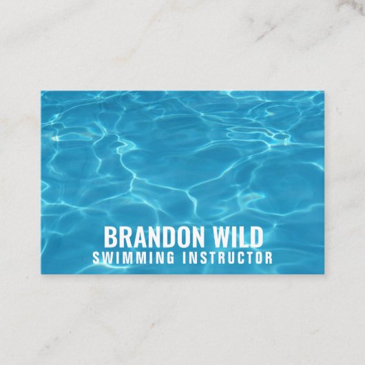 Aangepaste "rimpels van water" (UK/Euro) Visitekaartje (Voorkant)