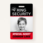 Aangepaste Ring Beveiliging Ring Drager Bruiloft B Badge (Achterkant)