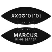 Aangepaste Ringdrager naam bruiloft datum keepomwi American Football (Panelen)