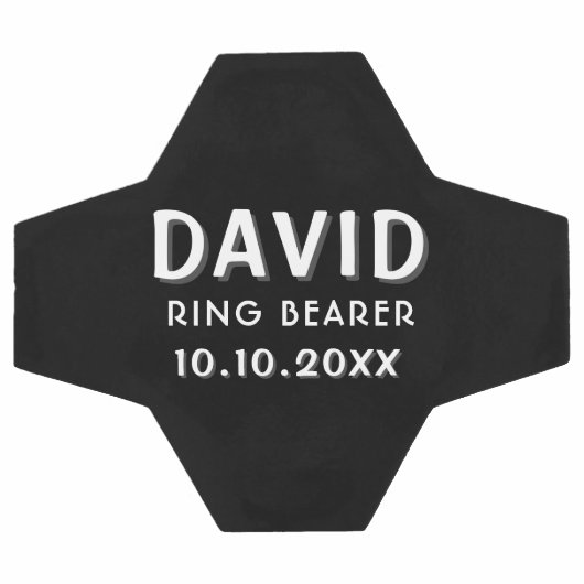 Aangepaste Ringdrager naam bruiloft datum keepomwi Voetbal (Enkel)