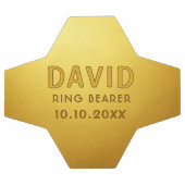 Aangepaste Ringdrager naam bruiloft datum keepomwi Voetbal (Enkel)