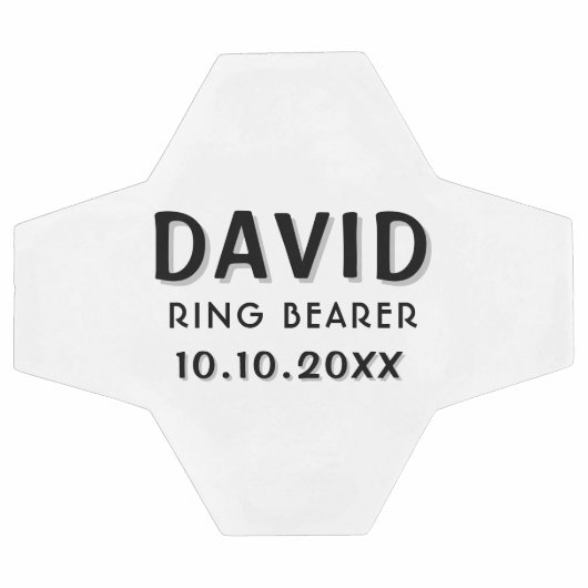 Aangepaste Ringdrager naam bruiloft datum keepomwi Voetbal (Enkel)