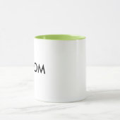 Aangepaste Ringer 11oz-Mok - LIME GROENE lip & han Mok (Midden)