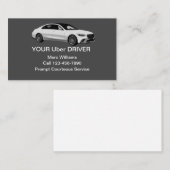Aangepaste rit bestellen Uber-stuurprogramma Zakel Visitekaartje (Voorkant / Achterkant)