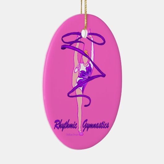 Aangepaste ritmische gymnastieklint keramisch ornament (Rechts)