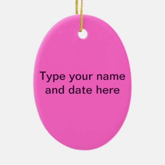 Aangepaste ritmische gymnastieklint keramisch ornament (Achterkant)