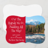 Aangepaste River Runners met kerstkaart Kaart (Voorkant / Achterkant)