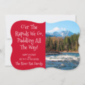 Aangepaste River Runners met kerstkaart Kaart (Voorkant)