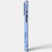 Aangepaste Riviera Blauwe Wereldkaart Monogram Naa Case-Mate iPhone Case (Achterkant / Links)