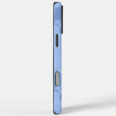 Aangepaste Riviera Blauwe Wereldkaart Monogram Naa Case-Mate iPhone Case (Achterkant / Rechts)