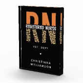 Aangepaste RN geregistreerde zenuwluipaard Typogra Fotoblokken (Rechts)