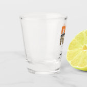 Aangepaste RN geregistreerde zenuwluipaard Typogra Shot Glas (Links)