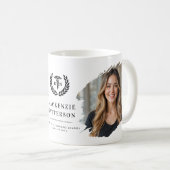 Aangepaste RN Nursing Afstuderen geborsteld 2 foto Koffiemok (Voorkant rechts)