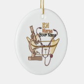 Aangepaste RN verpleegkundige Collage Keramisch Ornament (Rechts)