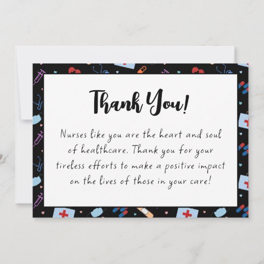 Aangepaste RN verpleegkundigen week | Arts Medisch Bedankkaart (Achterkant)