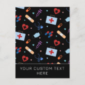 Aangepaste RN Verpleegster | Arts Medisch Patroon Briefkaart (Voorkant)