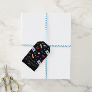 Aangepaste RN Verpleegster   Arts Medisch Patroon Cadeaulabel