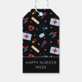 Aangepaste RN Verpleegster | Arts Medisch Patroon Cadeaulabel (Voorkant)