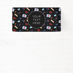 Aangepaste RN Verpleegster   Arts Medisch Patroon Spandoek